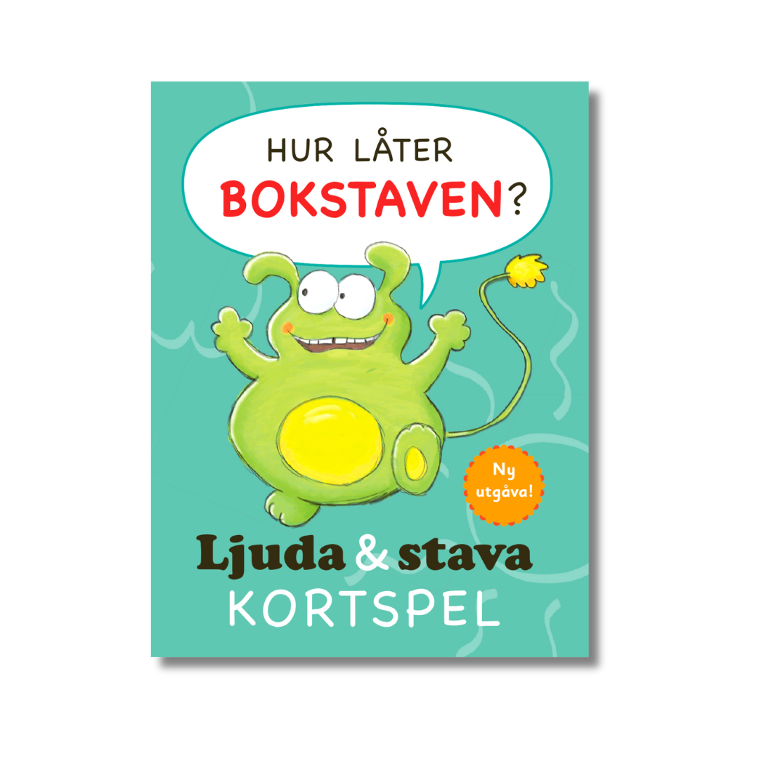 Kortspel för barn som övar ljudning och stavning