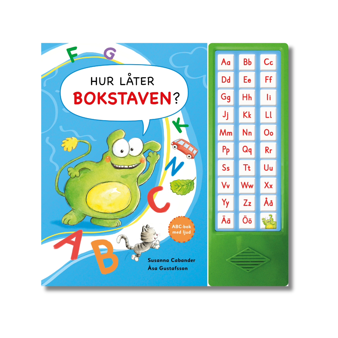 ABC-bok med ljud som hjälper barn träna bokstäver och fonetik