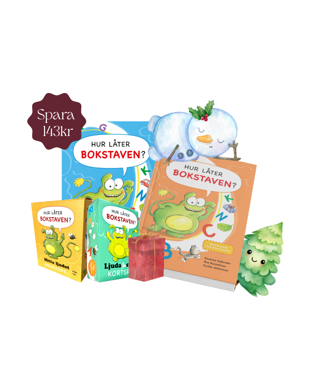 Julklapp för barn som lär sig läsa - läromedel med bokstäver och ljud