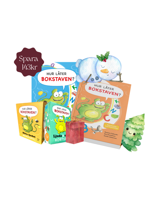 Julklapp för barn som lär sig läsa - läromedel med bokstäver och ljud