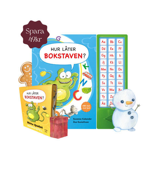 Julklapp barn läsinlärning - pedagogiskt paket med bokstäver och ljud